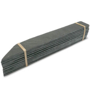 Ref AD2 / Ardoise étiquette droite à planter 24x30cm. Lot de 10 pièces