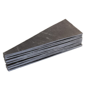 Ref AT2 / Ardoise étiquette triangulaire à planter 7x20cm. Lot de 10 pièces