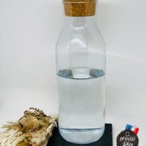 Ref TSV1 / Ardoise dessous de verre / bouteille 8x8cm. Lot de 2 pièces