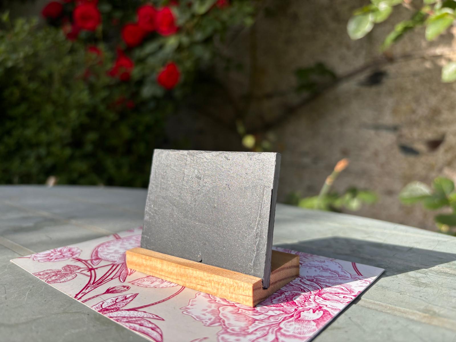 Ref AR2-2 / Ardoise étiquette 7x9.5cm. Lot de 10 pièces – Image 4