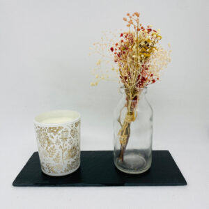 Ref TSV2 / Ardoise dessous de verre / bouteille 8x20cm. Lot de 2 pièces